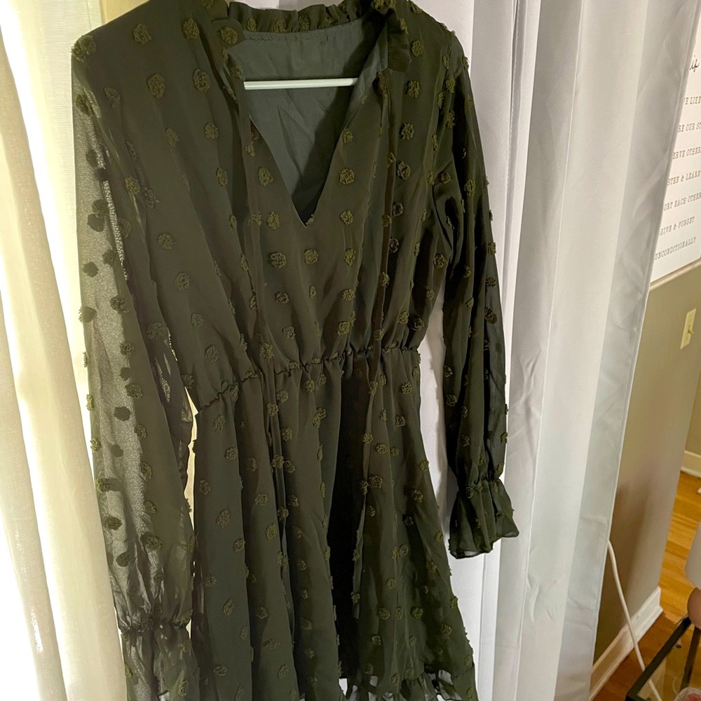Green Dress with sleeves